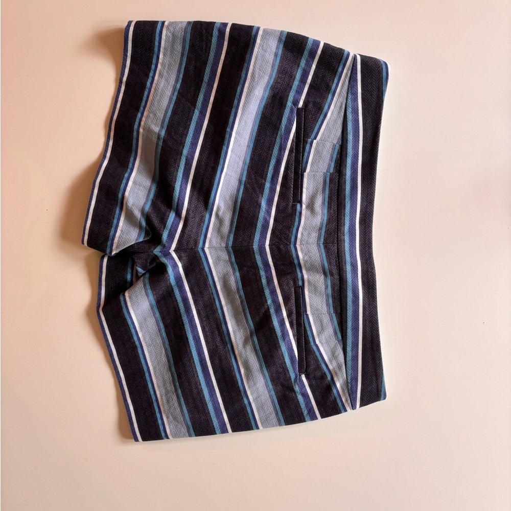 J.Crew Striped Blue and White Shorts